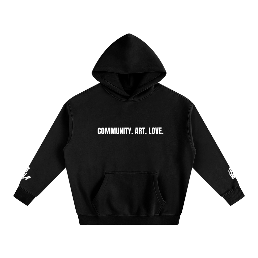 The Art Walk, Love Oversize Fleeced Hoodie